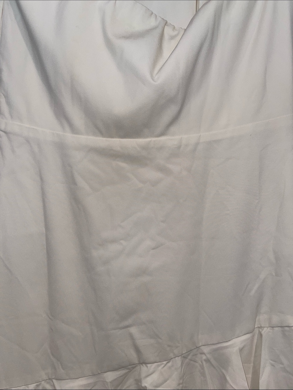 Strapless Ruffle Cascade Maxi Dress — Cream - Picture 5 of 6